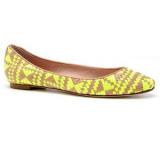 Uma Flats - Neon Yellow/Natural - Women's Ballet Flat Shoes 