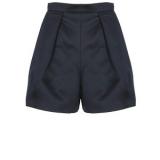 Carven Midnight Blue Structured High-Waisted Shorts - shorts