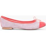 REPETTO Lavender Suede Ballerina Flats - Women's Ballet Flat Shoes 