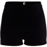 River Island Black Velvet Smart Shorts - shorts