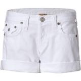 TRUE RELIGION Optic White Jayde Super T Boyfriend Shorts - shorts