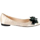 Chanel Pleated Satin Ballet Flats  - Women's Ballet Flat Shoes 