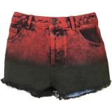 MOTO Dip Dye High Waisted Hotpants - shorts