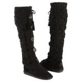 Muk Luks  Women's Annie Tall Knit Boot   Ebony - Womens Boots 