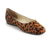 French Sole Ground Animal Print Flats - Women's Ballet Flat Shoes 