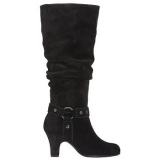 Aerosoles  Women's Soto Booth   Black Suede - Womens Boots 