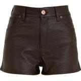 River Island Black Pu Shorts - shorts